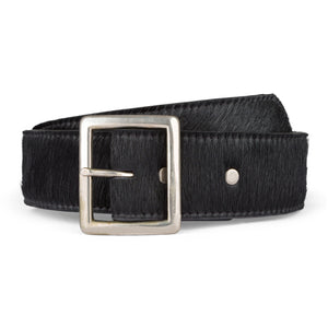 Black Pony Hair Belt