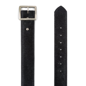 Black Pony Hair Belt