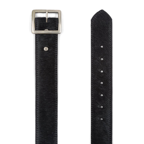 Black Pony Hair Belt