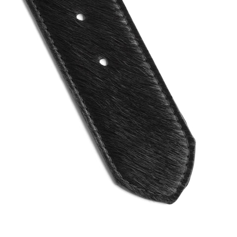 Black Pony Hair Belt