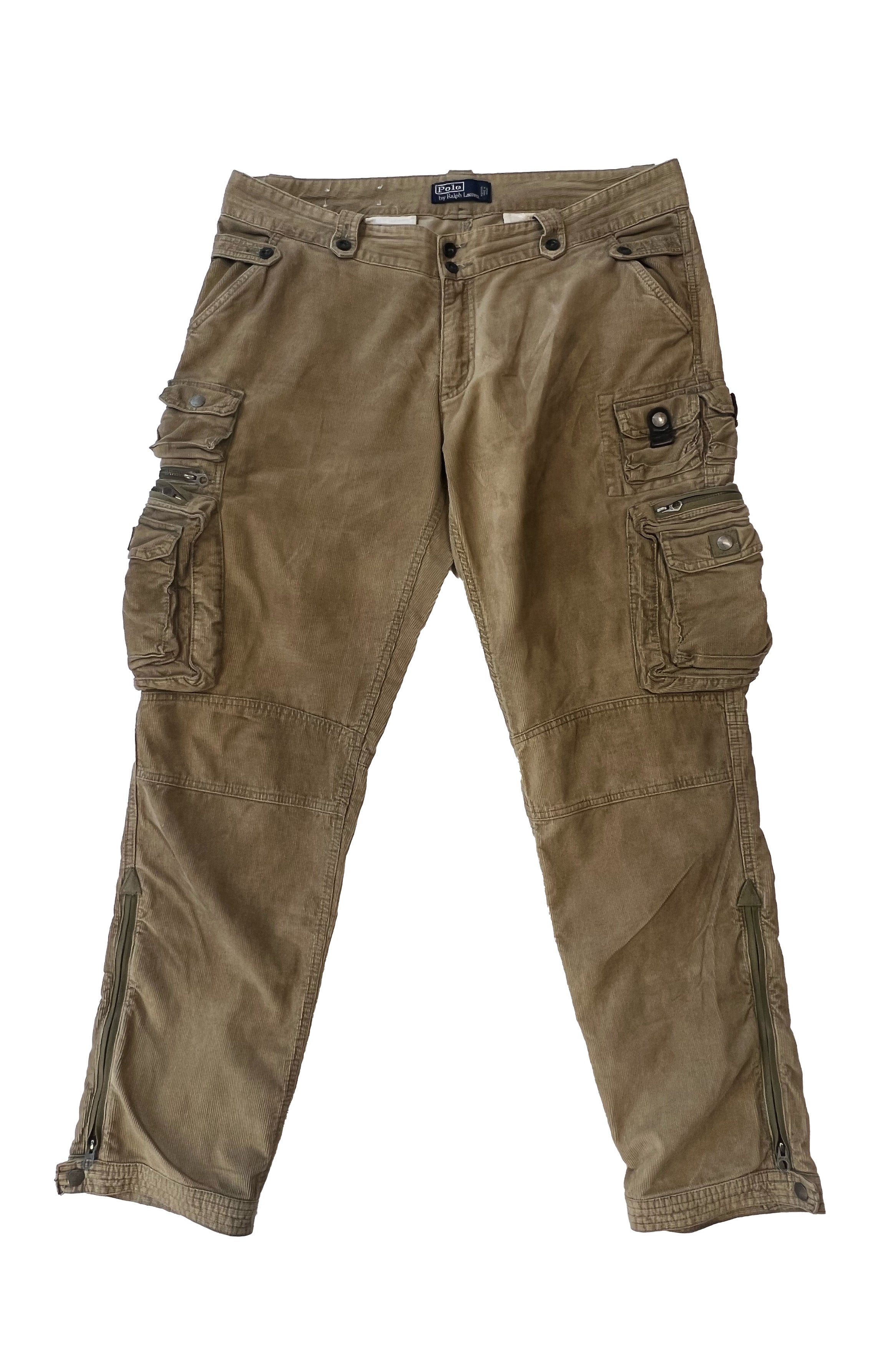 Vintage Polo Ralph Lauren Corduroy Military Style Cargo Pants