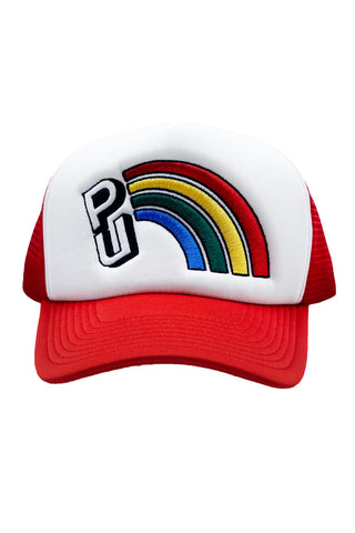 PU Rainbow Trucker Hat